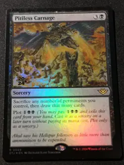 Pitiless Carnage - Foil - Prerelease Promo - OTJ - MTG - EN - NM - 0098 - Image 1