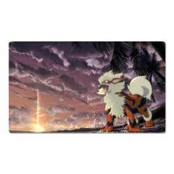 Arcanine Board Game Pokemon Playmat Card Play Mat TCG CCG Pad Mousepad Free Bag - Image 1