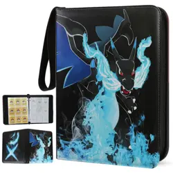 900 Card Pocket Binder 9 Pockets Trading Cards Album Folder - Super Charizard X - Image 1