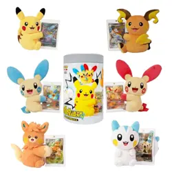 Pokemon TCG Chinese SC Nuzzle Cheeks Plush Toy Card Display Gift Box -LU57 - Image 3
