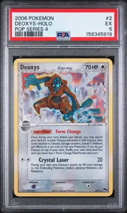 Pokemon TCG Deoxys Delta Species Holo Card 2/17 Pop Series 4 PSA 5 - Image 1