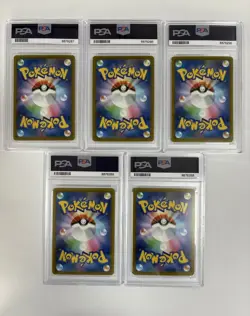 POKEMON CUSTOM ARTS 5 PSYDUCK MIMIKYU EEVEE MUNCH SCREAM FAN 5 CARD DIY/Custom - Image 2