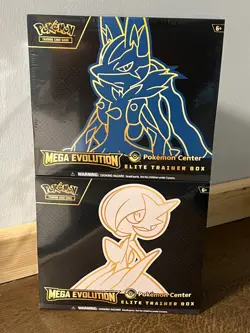 Pokemon TCG: Mega Evolution Pokemon Centre ETB Bundle Lucario & Gardevoir - Image 1