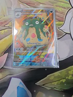 Garbodor 141/086 Illustration Rare White Flare Pokemon Holo Near Mint - Image 1