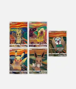 Pokemon Pikachu Psyduck Mimikyu Eevee MUNCH Scream Fan Art Collectible Gift - Image 1
