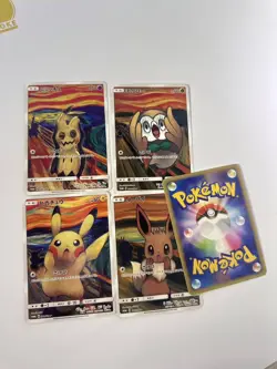 Pokemon Pikachu Psyduck Mimikyu Eevee MUNCH Scream Fan Art Collectible Gift - Image 2