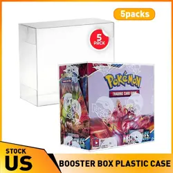 Pokemon Booster Box Plastic Protective Protector Case All Modern Sets 5PCS - Image 1