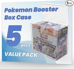 Pokemon Booster Box Plastic Protective Protector Case All Modern Sets 5PCS - Image 3