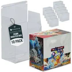 Plastic Pokemon Booster Box Case Protectors (x10) 0.5mm Thick Displays 10 PACK - Image 1