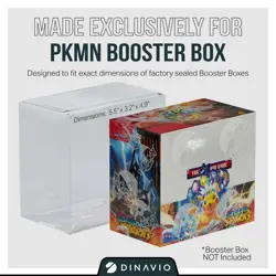 Plastic Pokemon Booster Box Case Protectors (x10) 0.5mm Thick Displays 10 PACK - Image 2