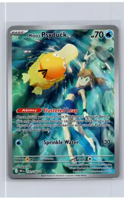 Misty's Psyduck 193/182 Illustration Rare Destined Rivals Pokemon Holo Near Mint - Image 1
