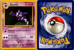 Haunter 29/102 Uncommon Base Set Unlimited Pokemon Lightly Played - Image 1