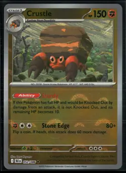 Crustle 052/086 Black Bolt Uncommon Pokemon Pokeball - Image 1