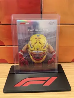 Topps F1 Chrome 2025 Lewis Hamilton Helmet Collection HC-2 Scuderia Ferrari Card - Image 1