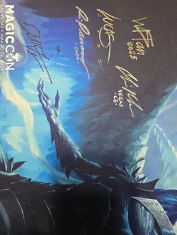 Magic Con Las Vegas 2025 Autographed Ugin Playmat. Autographed By Eight Artist. - Image 4