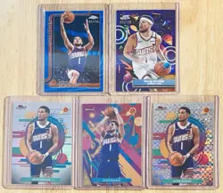 2025-26 Topps Cosmic Chrome Devin Booker Purple Nebula + Blue Wave /150 Lot of 5 - Image 1