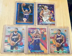 2025-26 Topps Cosmic Chrome Devin Booker Purple Nebula + Blue Wave /150 Lot of 5 - Image 2