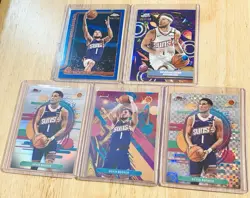 2025-26 Topps Cosmic Chrome Devin Booker Purple Nebula + Blue Wave /150 Lot of 5 - Image 3