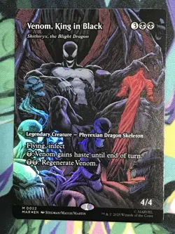 Venom, King in Black - Skithiryx, the Blight Dragon (Borderless) Marvel Foil - Image 1