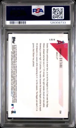 Shohei Ohtani RC 2018 Topps Now #234 PSA 9 Los Angeles Angels - Image 2