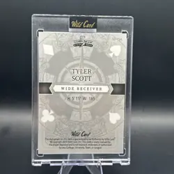 2023 Wild Card 5 Card Card Draw Tyler Scott RC 1/1 Auto Chicago Bears - Image 2
