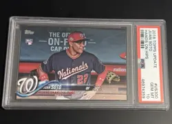 2018 Topps Update Juan Soto SP Hands On Hip Image Variation RC #US300 PSA 10 - Image 1