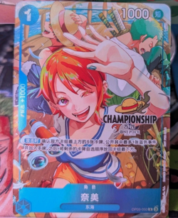 One Piece Chinese Card Game Championship 25-26 Nami OP09-050 R Alt - Image 1