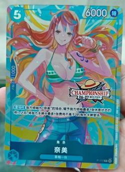 One Piece Chinese Card Game Championship 26-27 Spring Season Nami P-112 NM - Image 1