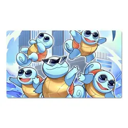 Squirtle Board Gamecartoon Playmat TCG CCG Trading Card Game Play Mat Mousepad - Image 1
