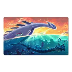 Lugia Board Gamecartoon Table Playmat Card Play Mat TCG CCG Pad Mousepad - Image 1