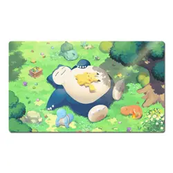 Snorlax Pikachu Board Gamecartoon Table Playmat TCG CCG Card Game Play Mat Pad - Image 1