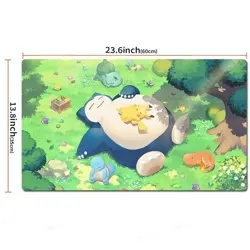 Snorlax Pikachu Board Gamecartoon Table Playmat TCG CCG Card Game Play Mat Pad - Image 2