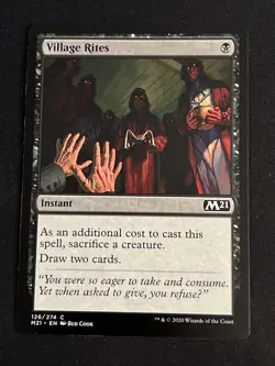 1x Village Rites (126) Core Set 2021 M21 LP MTG Magic the Gathering x1 MKE - Image 1