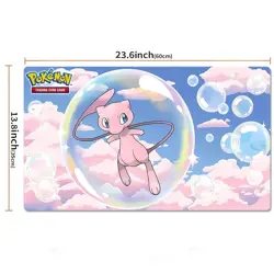 Mew Mythical Boardcartoon Table Playmat TCG CCG Card Game Play Mat Mousepad - Image 2