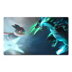 Mega Charizard X Greninjacartoon Playmat PTCG TCG CCG Pad Trading Card Game Mat - Image 1