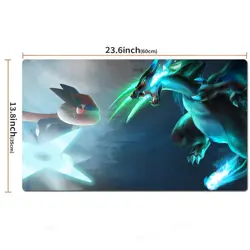Mega Charizard X Greninjacartoon Playmat PTCG TCG CCG Pad Trading Card Game Mat - Image 2