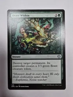 Beast Within Commander: Dominaria United Regular Magic The Gathering - Image 1