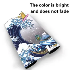 Great Wave Pikachu Board Gamecartoon Table Playmat Card Play Mat TCG CCG Pad - Image 2