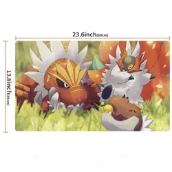 Tyrantrum Board Gamecartoon Playmat PTCG TCG CCG Pad Trading Card Games Mat - Image 2