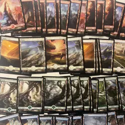 Magic the Gathering MTG Battle For Zendikar 115 Card Lot LP Full Art Basic Land - Image 2