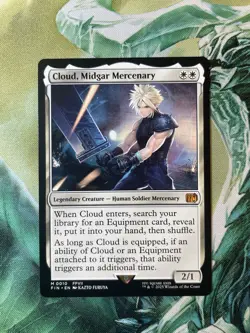 Cloud, Midgar Mercenary M0010 Regular Final Fantasy Magic the Gathering - Image 1