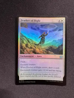 FEATHER OF FLIGHT FOIL - Magic: The Gathering - NM/M - Image 1