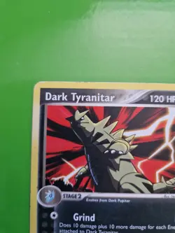 Pokemon TCG Dark Tyranitar EX Team Rocket Returns 19 Regular Rare HP/Damaged - Image 2