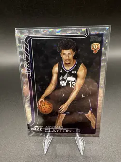 2025-26 Topps Basketball Walter Clayton Jr. RC Exclusive Crackleboard Foil #218 - Image 1