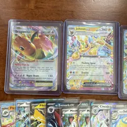 Pokemon TCG 55 card ex Lot Scarlet & Violet English Dragonite Pikachu - Image 2