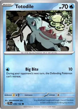 Totodile 039/162 SV05: Temporal Forces Pokemon Card TCG - Image 1