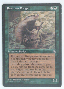 MTG Bling - Reserved List - Rysorian Badger - Homelands -H95 - Image 1