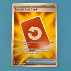 SPECIAL RED CARD 113/086 ULTRA RARE CHAOS RISING POKEMON HOLO NM/M - Image 1