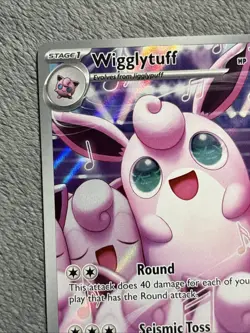 Wigglytuff 105/094 Pokemon Card Phantasmal Flames Illustration Rare NM - Image 4