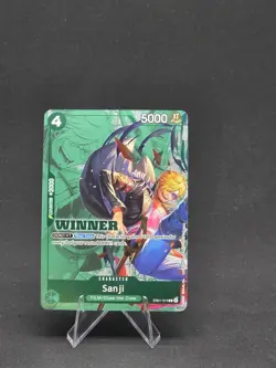Sanji Winner Pack 2025 Vol. 1 R Promo Card EB01-014 NM Foil EN - Image 1